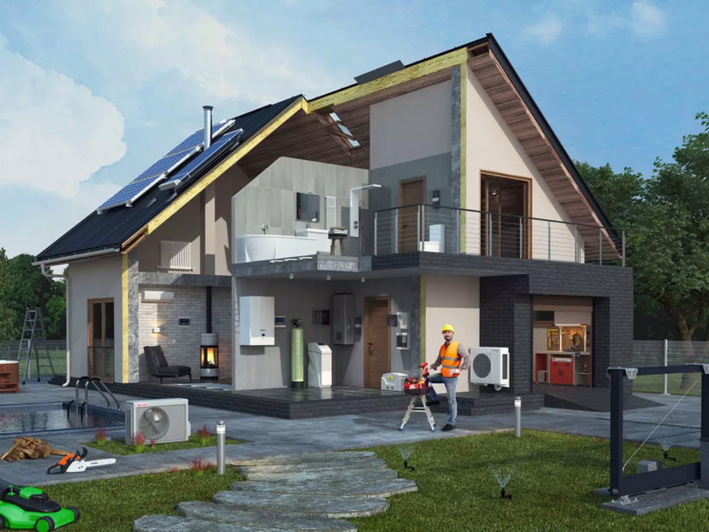 Réalisation d’une vue 3D en coupe pour la société Andrety