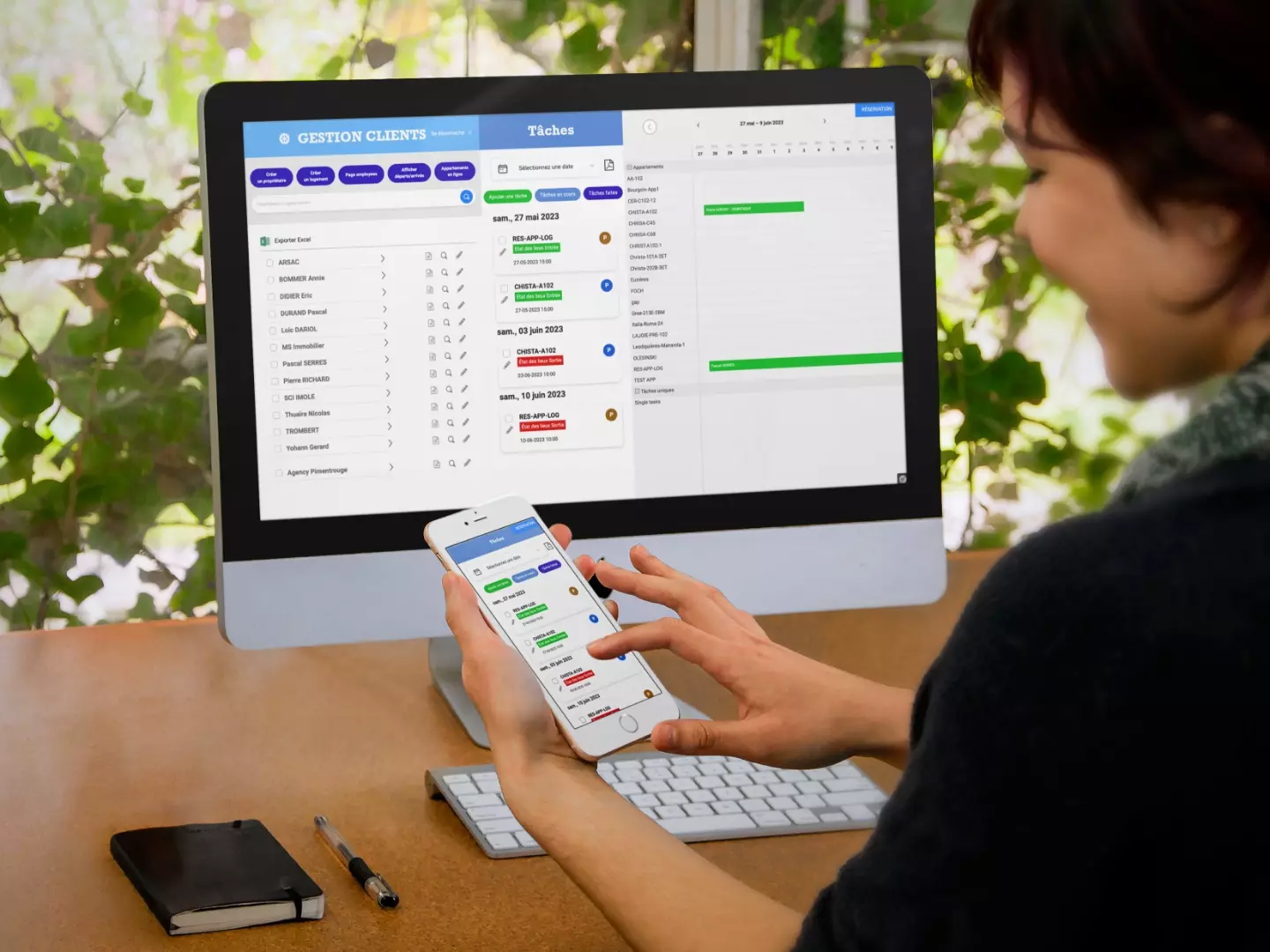 Création du logiciel de gestion journalière des Conciergeries.