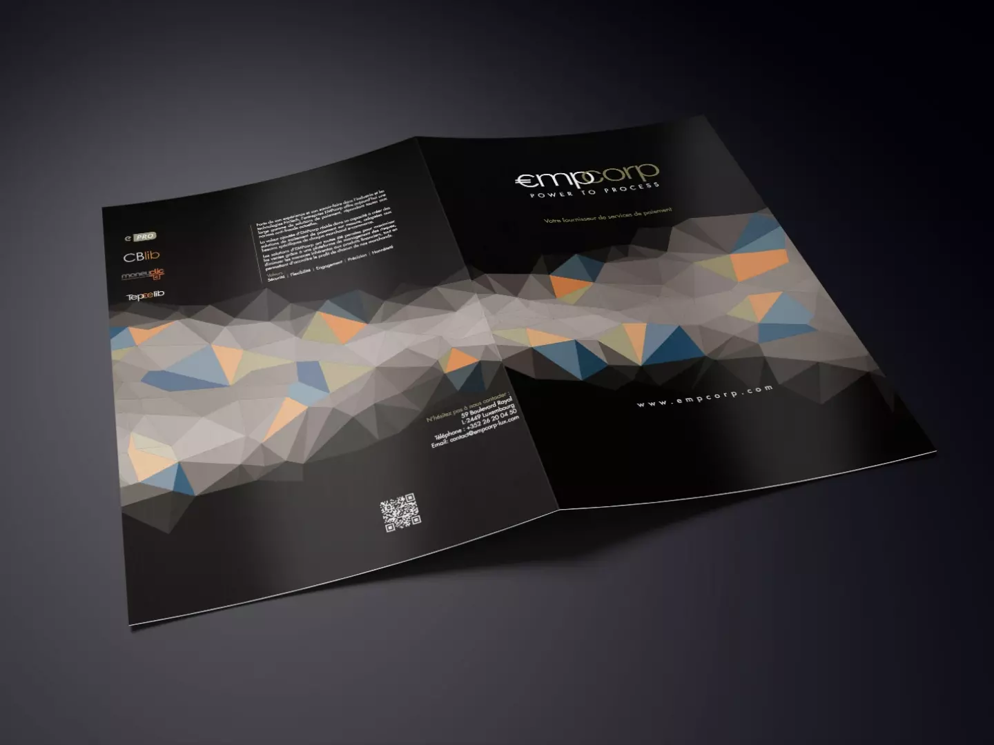 EmpCorp nous a fait confiance pour réaliser sa plaquette de présentation