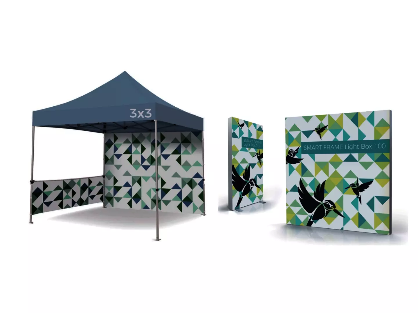 Les traditionnels Roll-Up, tente ou murs d’images